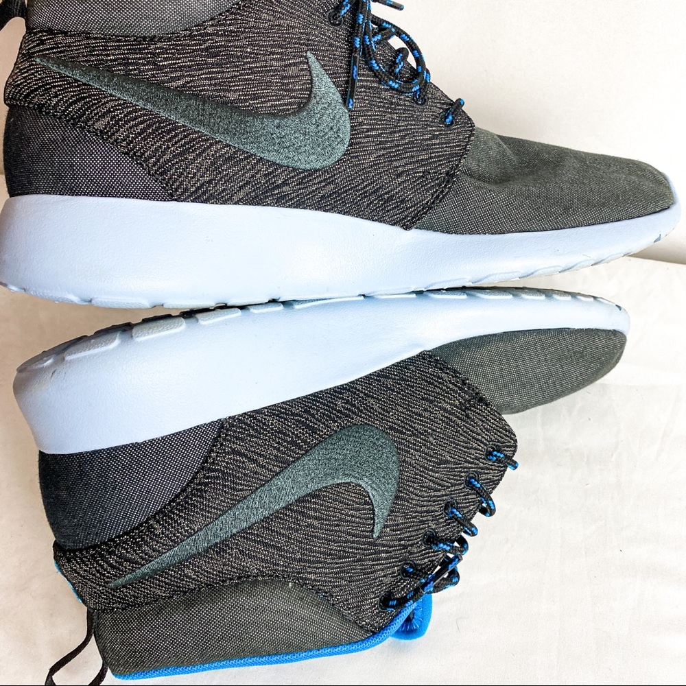 NIKE Roshe Run Mid City Pack Paris Sneakerboot Anthracite - Picture 10 of 11